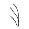 Hoco UPA21 Audio kabel AUX 2v1 – rozbočovač Jack 3,5 mm