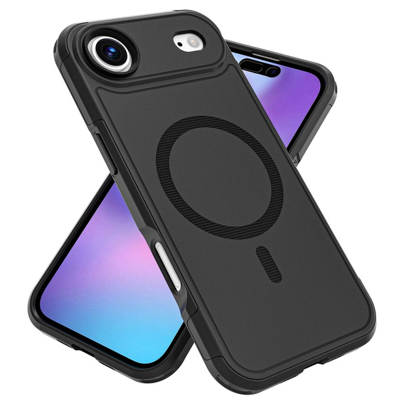 Pouzdro MagForce pro iPhone Air, pro MagSafe, pancéřované, černé