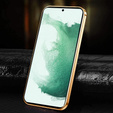 Pouzdro pro Samsung Galaxy S22+ Plus, Cowhide Leather, modré