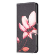 Klopové pouzdro pro Xiaomi Redmi Note 13 Pro 5G, Wallet, Lotus černé