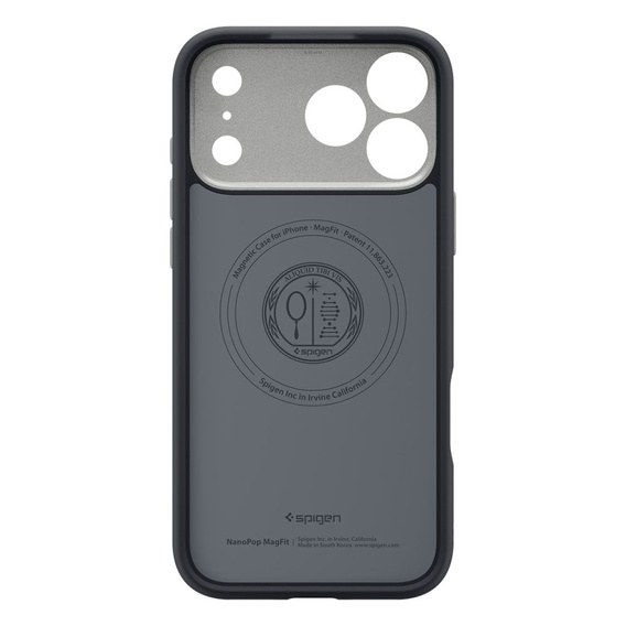 Spigen pouzdro pro iPhone 17 Pro, Nano Pop Mag MagSafe, Black Sesame