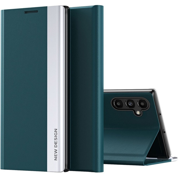 Klopové pouzdro pro Samsung Galaxy A14 4G/5G, Side Magnetic, zelené