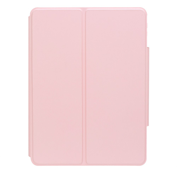Pouzdro s klávesnicí pro iPad 11" 2025 A16 (11 gen.) / iPad 10.9" 2022 (10 gen.), Rotary 360° Leather, růžové rose gold