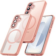 Matné pouzdro pro iPhone 17 Pro, pro MagSafe, průsvitné růžové