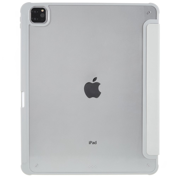 Pouzdro pro iPad Pro 12.9" 2022/2021/2020 (6/5/4 gen.), Smartcase Hybrid, se slotem na stylus, šedé