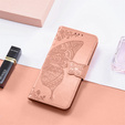 Klopové pouzdro pro Xiaomi Poco F7 Ultra, Butterfly, růžové rose gold