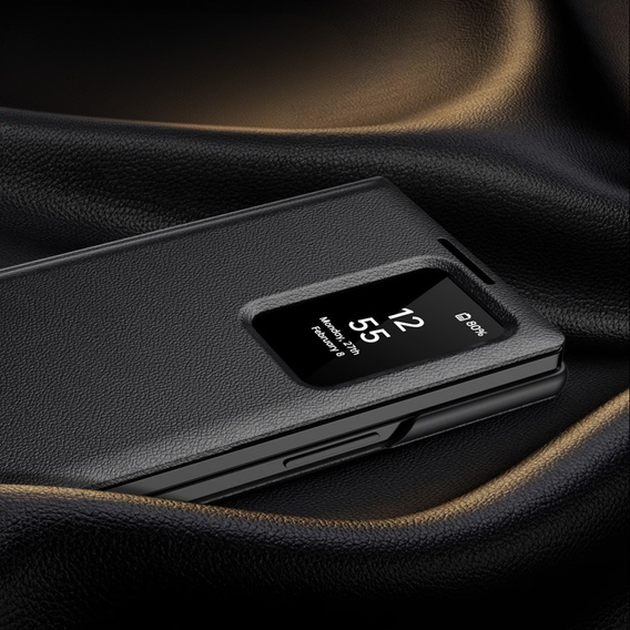 Flipové pouzdro pro Samsung Z Fold6 5G, Smart View Wallet, černé