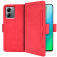 Klopové pouzdro pro Motorola Moto G14, Card Slot, červené
