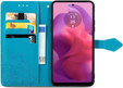 Klopové pouzdro pro Motorola Moto E14, Mandala, modré