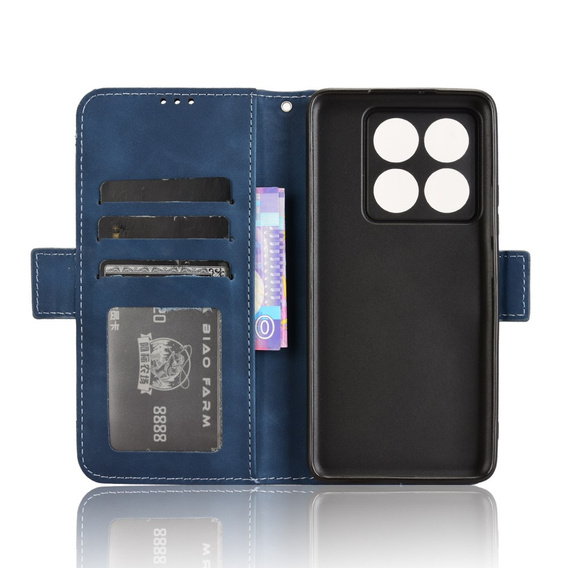 Klopové pouzdro pro Xiaomi 14T Pro, Card Slot, námořnicky modré