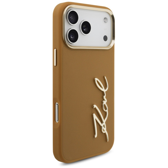 Pouzdro Karl Lagerfeld Karl Script Logo – s kovovými tlačítky pro iPhone 17 Pro Max