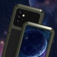 Pouzdro Love Mei pro Samsung Galaxy A52/A52s, armored with glass, zelené