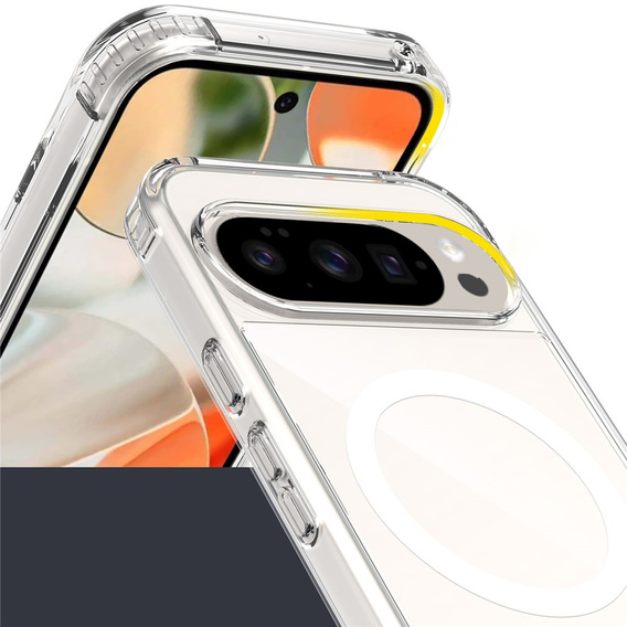 Pouzdro pro Google Pixel 9 Pro XL, Fusion Hybrid, pro MagSafe, průhledné
