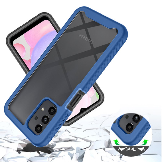 Pouzdro pro Samsung Galaxy A13 4G, Shockproof, s fólií, modré