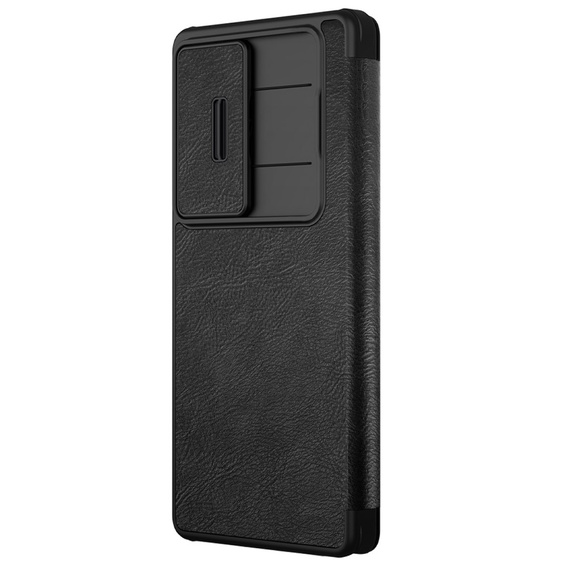 Flipové pouzdro NILLKIN pro Samsung Galaxy S25 Ultra, CamShield Qin Pro, kůže, černé