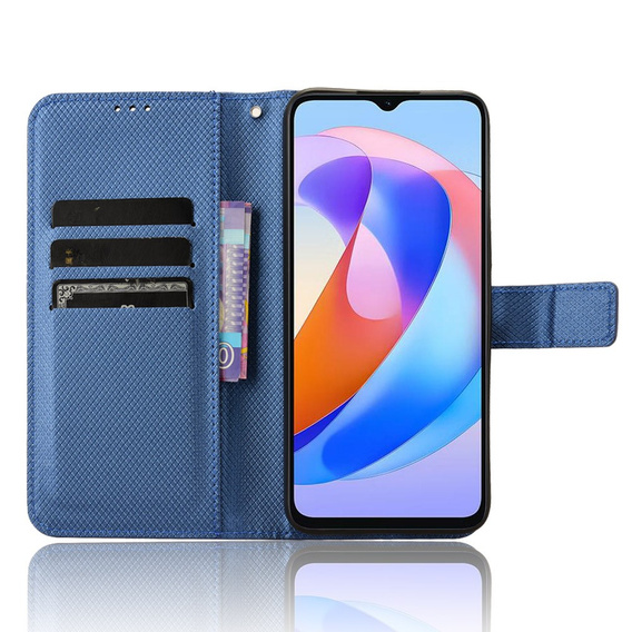 Klopové pouzdro pro Honor Magic 6 Lite 5G, Wallet Smart Magnet, modré