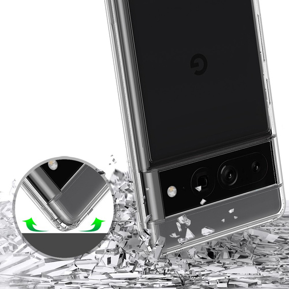 Pouzdro pro Google Pixel 7 Pro, Fusion Hybrid, průhledné