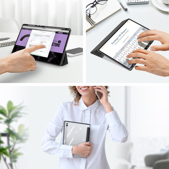 Pouzdro pro Samsung Galaxy Tab S10 Ultra, Dux Ducis TOBY, černé