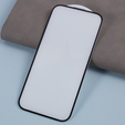 3D tvrzené sklo pro iPhone 15 Plus, s krytem reproduktoru, černé