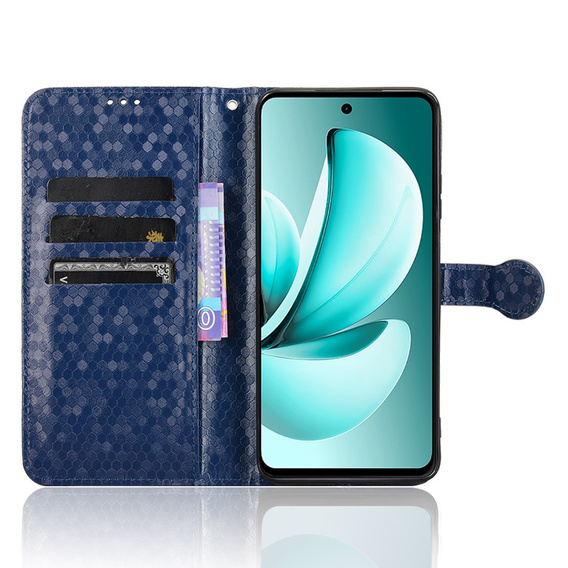 Flipové pouzdro pro Realme C71, Wallet Rhombus, modré