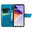 Klopové pouzdro pro Infinix Note 40 Pro Plus, Butterfly, modré