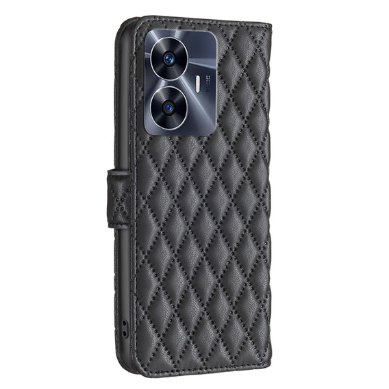 Klopové pouzdro pro Realme C55, Wallet, BINFEN COLOR, černé