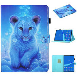 Pouzdro pro Lenovo Tab M10 Plus TB-X606F, s klopou, tiger
