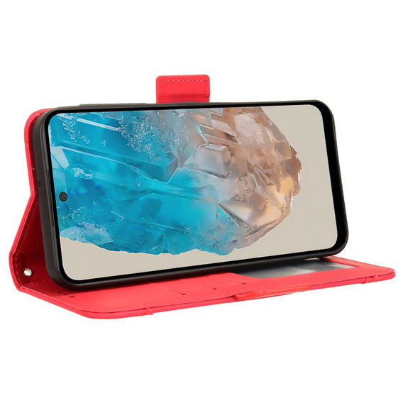 Klopové pouzdro pro Samsung Galaxy M35, Card Slot, červené