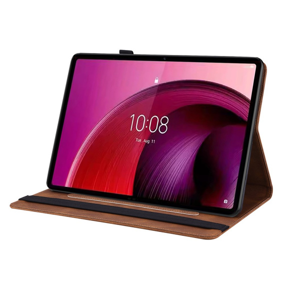 Pouzdro pro Lenovo Tab M11, Butterfly, hnědé