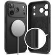 Pouzdro Ringke pro iPhone 17 Pro Max, silikonové magnetické pouzdro MagSafe, černé