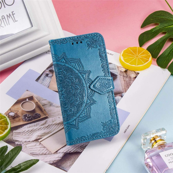 Klopové pouzdro pro Motorola Moto G85, Mandala, modré
