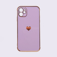 Pouzdro pro Apple iPhone 11, Electro heart, fialové
