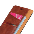Flipové pouzdro Split Leather Wallet pro Huawei P30 Pro, Split Leather Wallet, hnědé