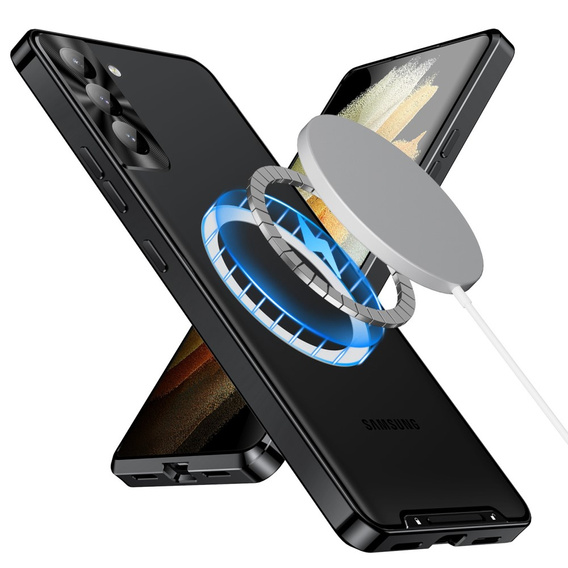 Ochranné pouzdro na fotoaparát pro Samsung Galaxy S21 FE 5G, CamShield MagSafe, transparentní / černé
