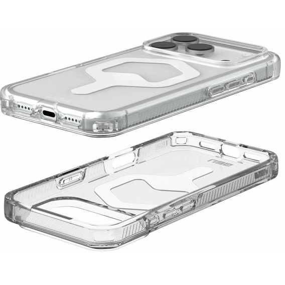 Pouzdro Urban Armor Gear pro iPhone 17 Pro Max, Plyo MagSafe, Ice/White