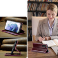 CASEME flipové pouzdro pro Samsung Galaxy S21, Waxy Textured, červené
