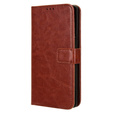Klopové pouzdro pro Infinix Note 40 Pro Plus, Crazy Horse Wallet, hnědé