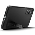 Pouzdro Spigen pro Samsung Galaxy S25 Edge, Tough Armor Mag MagSafe, černé + 9H tvrzené sklo
