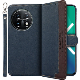 Klopové pouzdro pro OnePlus 11 5G, KHAZNEH RFID, Dual Color, námořnicky modré