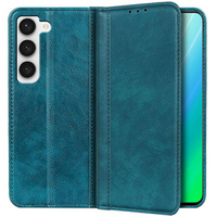 Pouzdro pro Samsung Galaxy S23 Plus, Wallet Litchi Leather, zelené