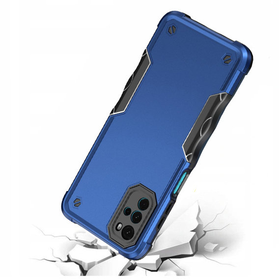 Pancéřové pouzdro pro Motorola Moto G22, Dual-Layer, modré