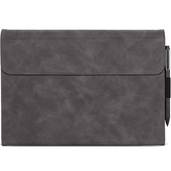 Pouzdro pro Microsoft Surface Pro 9, Wallet Pen Slot, šedé