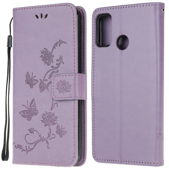 Klopové pouzdro pro Motorola Moto G10 / G30, Butterfly, modré