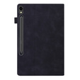 Pouzdro pro Samsung Galaxy Tab S10 FE+ Plus, Classic, s prostorem pro stylus, černé