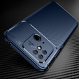 Pouzdro pro Xiaomi Redmi 10C, Carbon Gel, námořnicky modré