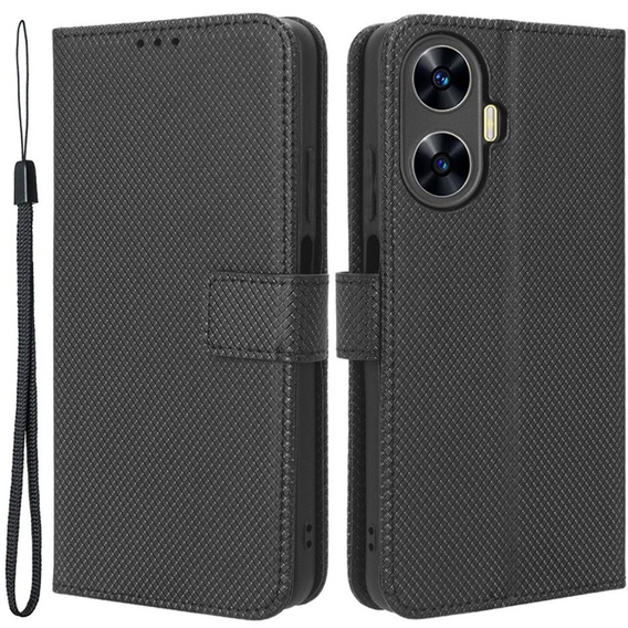 Klopové pouzdro pro Realme C55, Wallet, Smart Magnet, černé