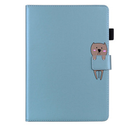 Pouzdro pro iPad 10.2" 2021/2020/2019 (9/8/7 gen.), s klopou, animal, modré