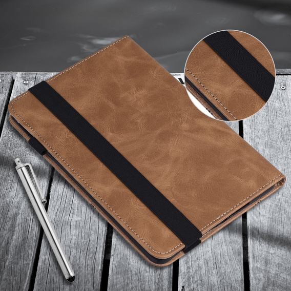 Pouzdro pro Samsung Galaxy Tab A9+, Butterfly, hnědé