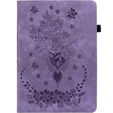Pouzdro s klopou pro Lenovo Tab P12, flower, fialové
