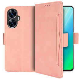 Klopové pouzdro pro Realme C55, Card Slot, růžové